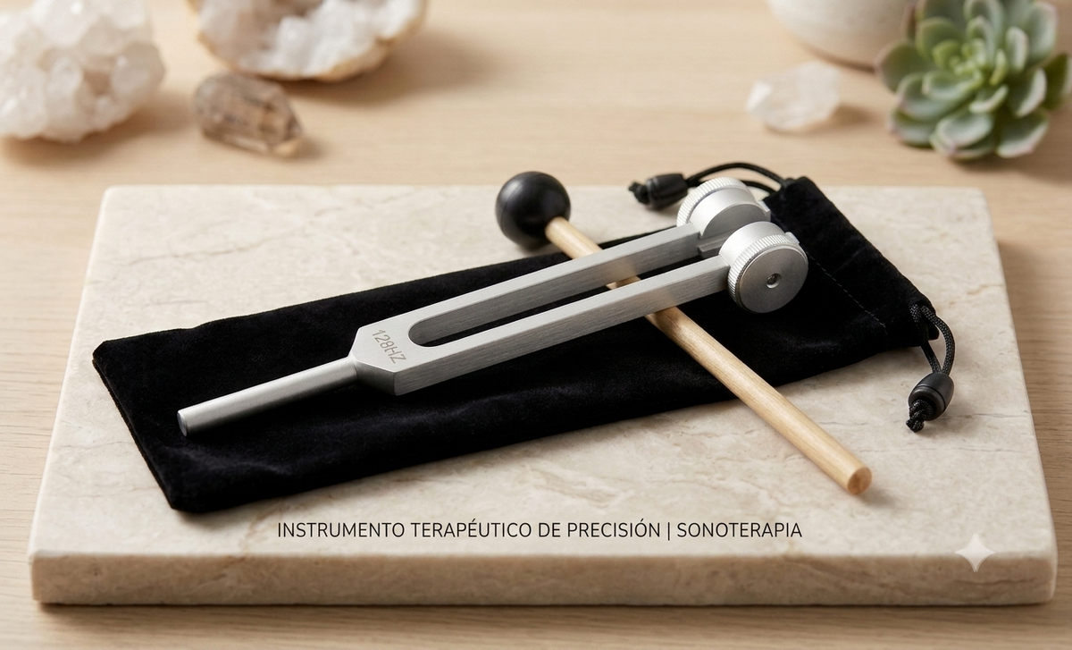 Diapasón terapéutico 128 Hz — Relajación profunda